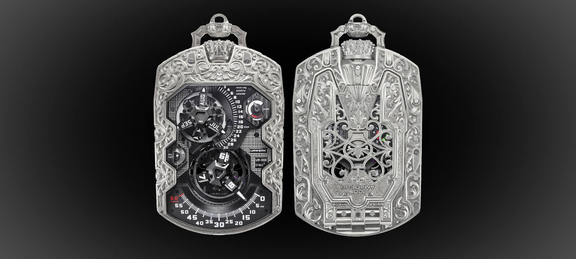 New Release: Urwerk UR-1001 ‘Amadeus’ Is A Hand-Engraved Pocket Watch With A Millennium Tracker