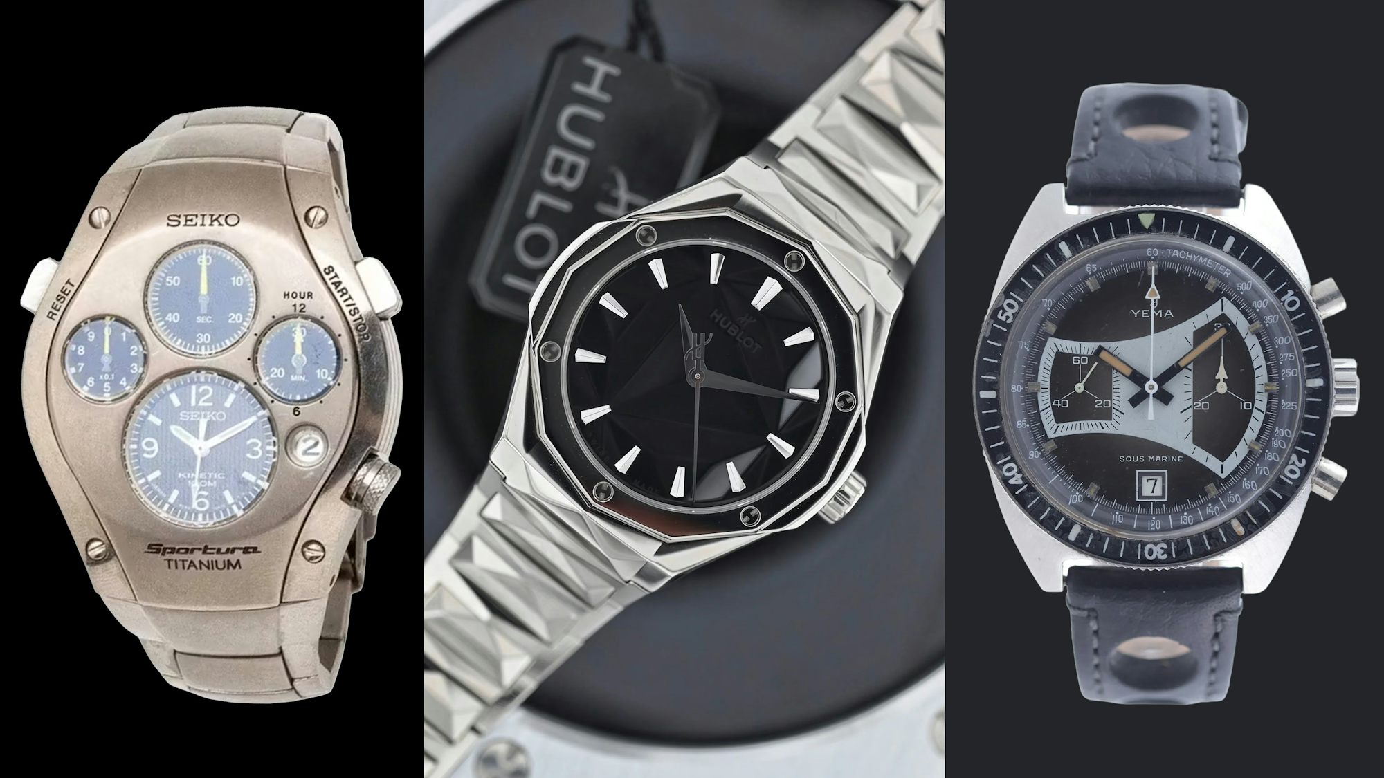 Bring a Loupe: A Seiko Sportura, A Breitling Tabarly Racing Mate, A Hublot Classic Fusion Orlinski, And More
