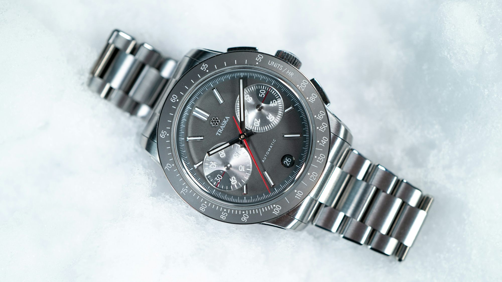 Hands-On: Traska Chronograph Tungsten Gray