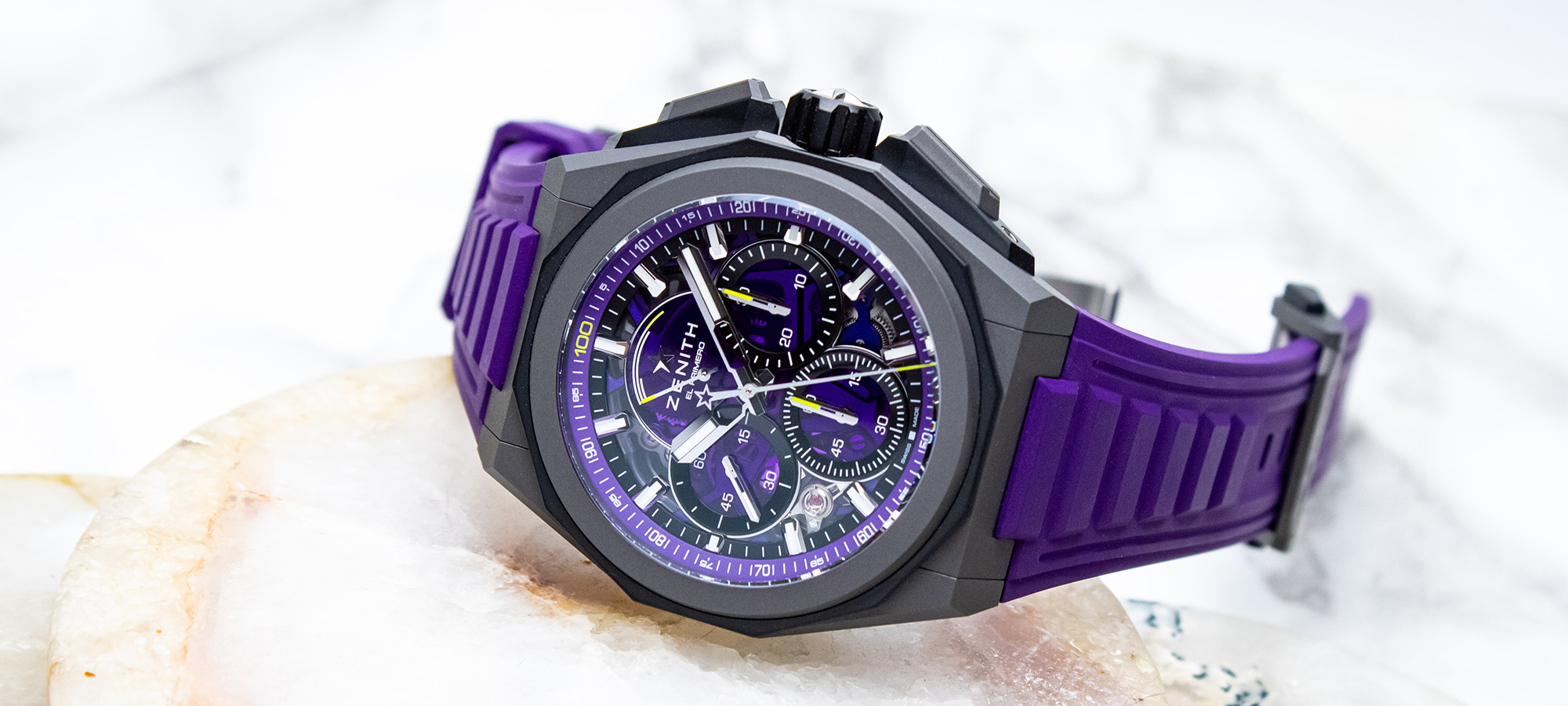 Hands-On: The Zenith Defy Extreme Ultraviolet Watch Combines Radical Horology With Avant-Garde Color