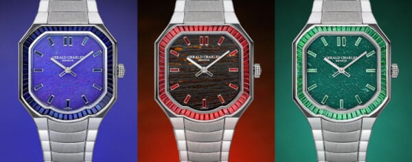 Introducing – Gerald Charles Releases a Trio of Gem Set Masterlink Models with Stone Dials