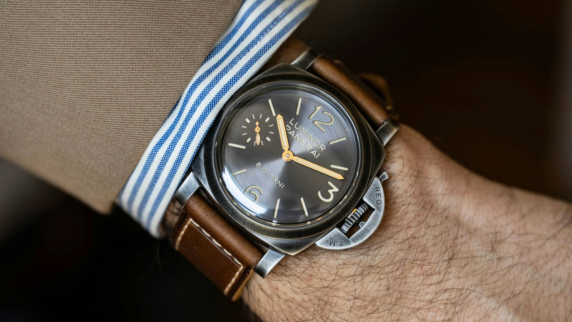 Hands-On: The Panerai Luminor 8 Giorni 'Brunito Steel'