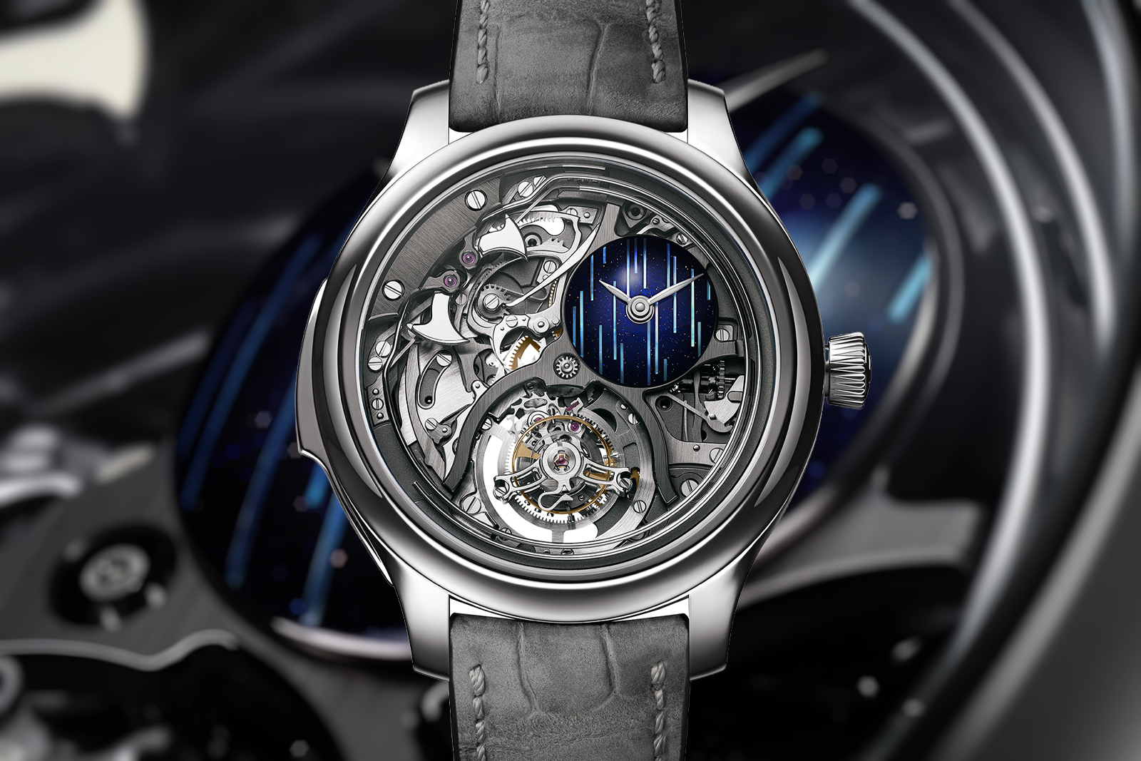Moser’s Repeater is Cosmic, Cylindrical, and Skeleton