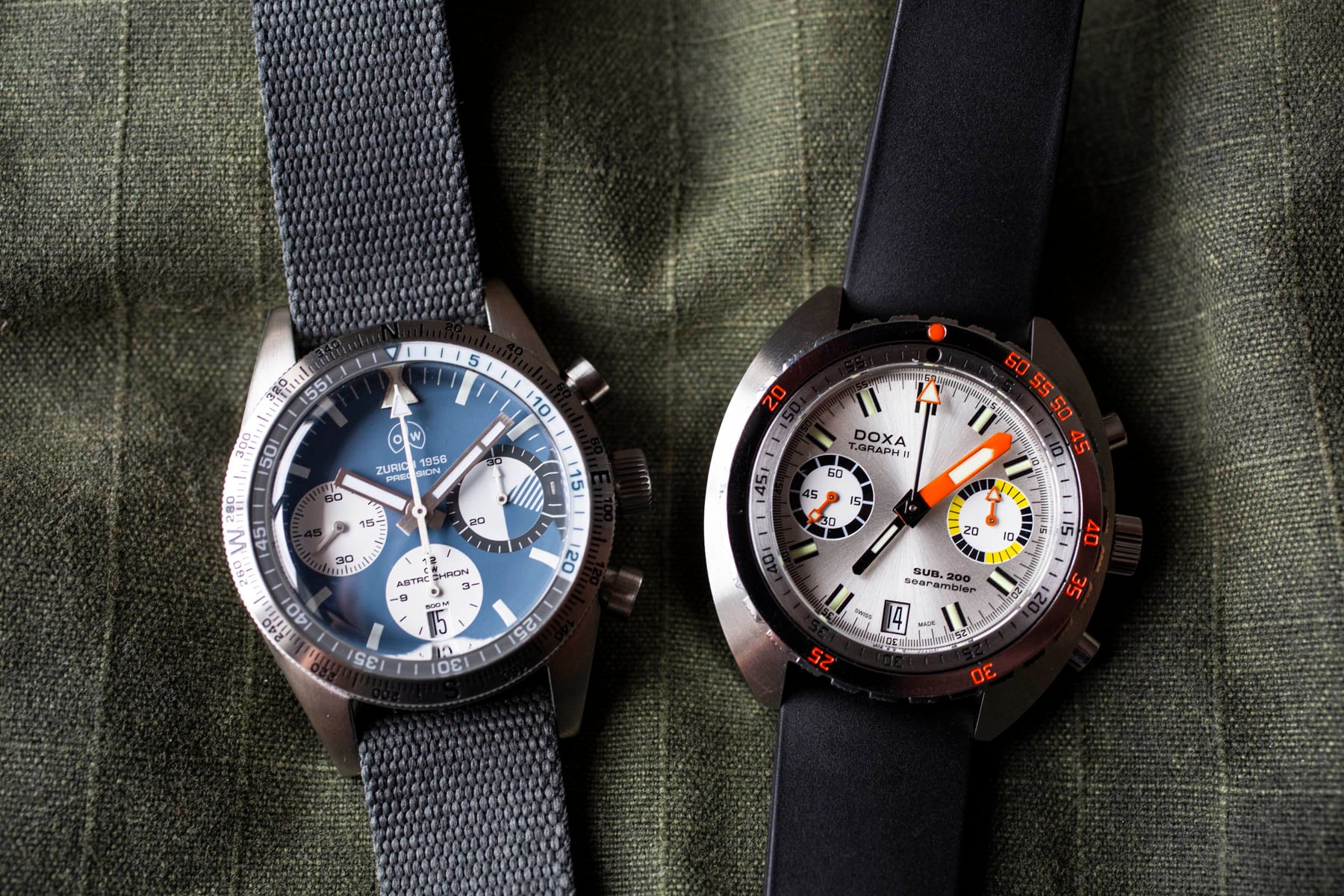 The Ollech & Wajs Astrochron Vs. The Doxa Sub 200 T.Graph II