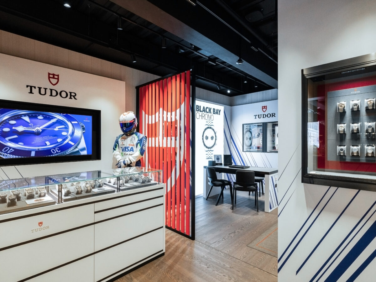 Bucherer brings Formula 1 to Covent Garden with immersive Tudor racing pop-up