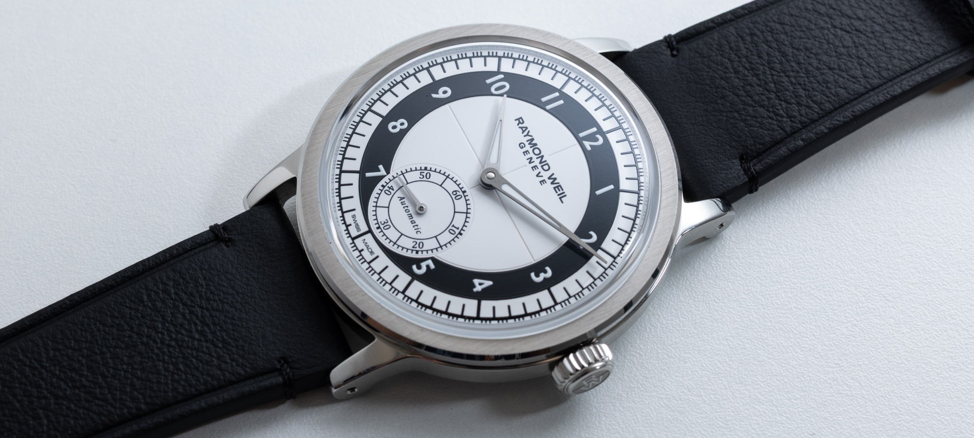 Hands-On: Raymond Weil’s Black & White Millesime Small Seconds Tuxedo Dress Watch