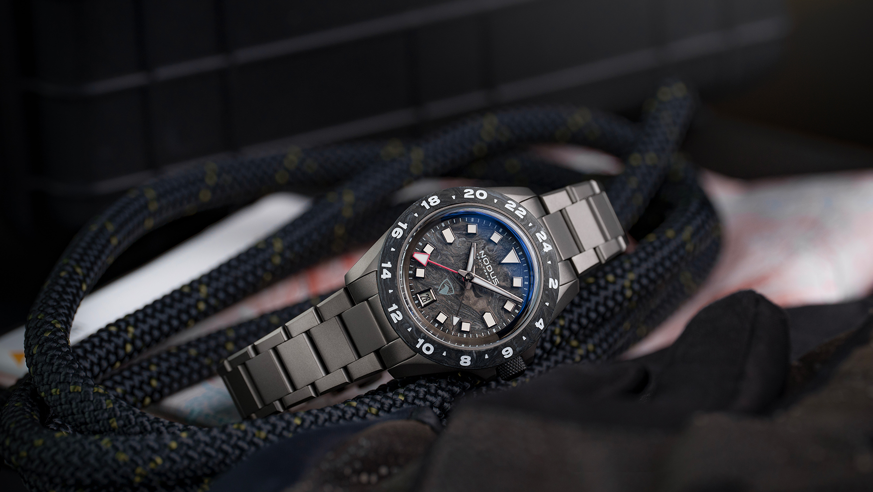 The Nodus x Raven TrailTrekker Carbon pairs forged carbon with a luminous surprise