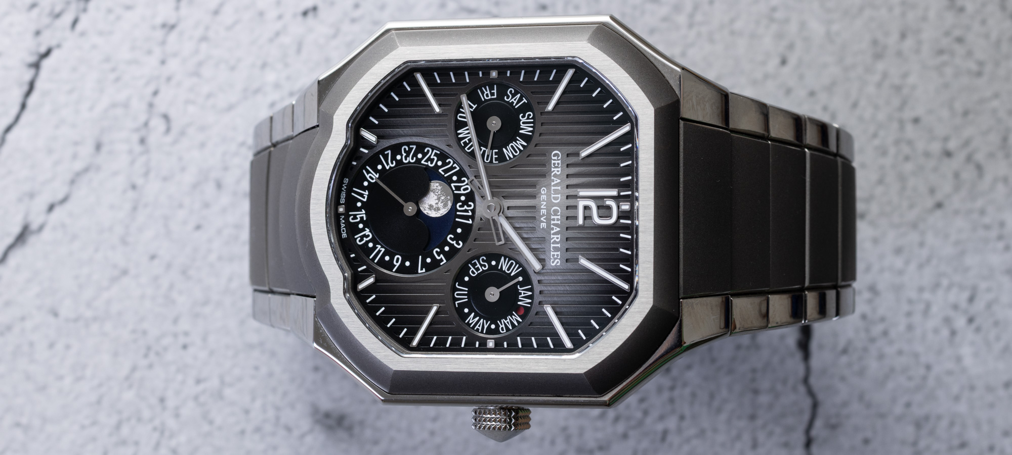 Genta Meets Garcia: Gerald Charles Masterlink Perpetual Calendar Micro-Rotor Watch Review