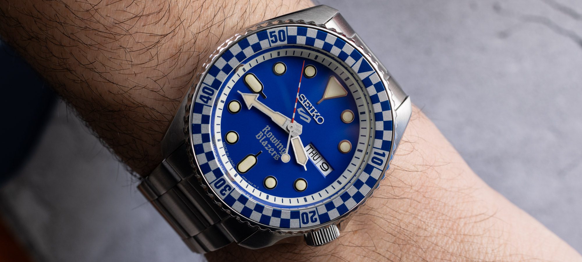 Seiko 5 x Rowing Blazers x Wind Vintage Rally Diver 38mm Green & 42mm Blue Watches Hands-On