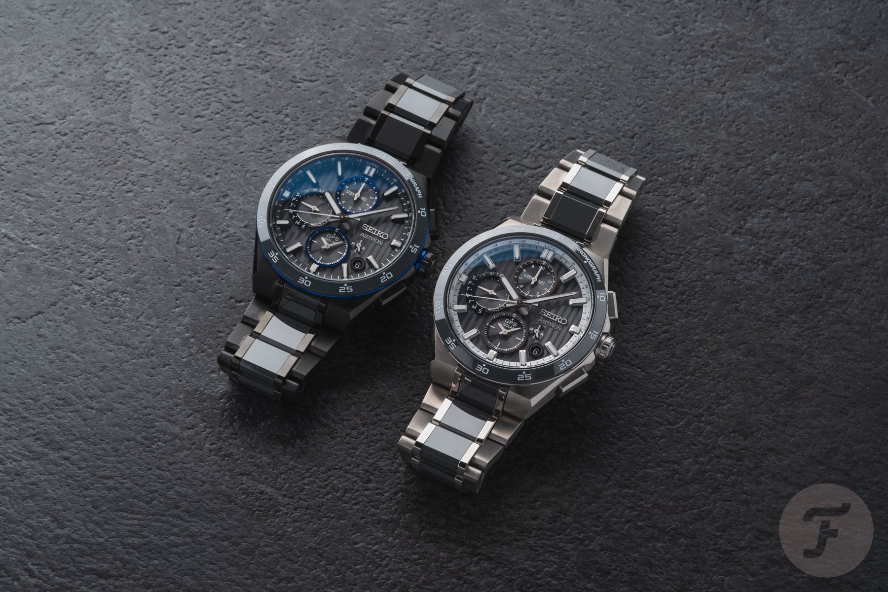 Gray Ceramic Debuts On Two New Seiko Astron GPS Solar Dual Time Chronographs
