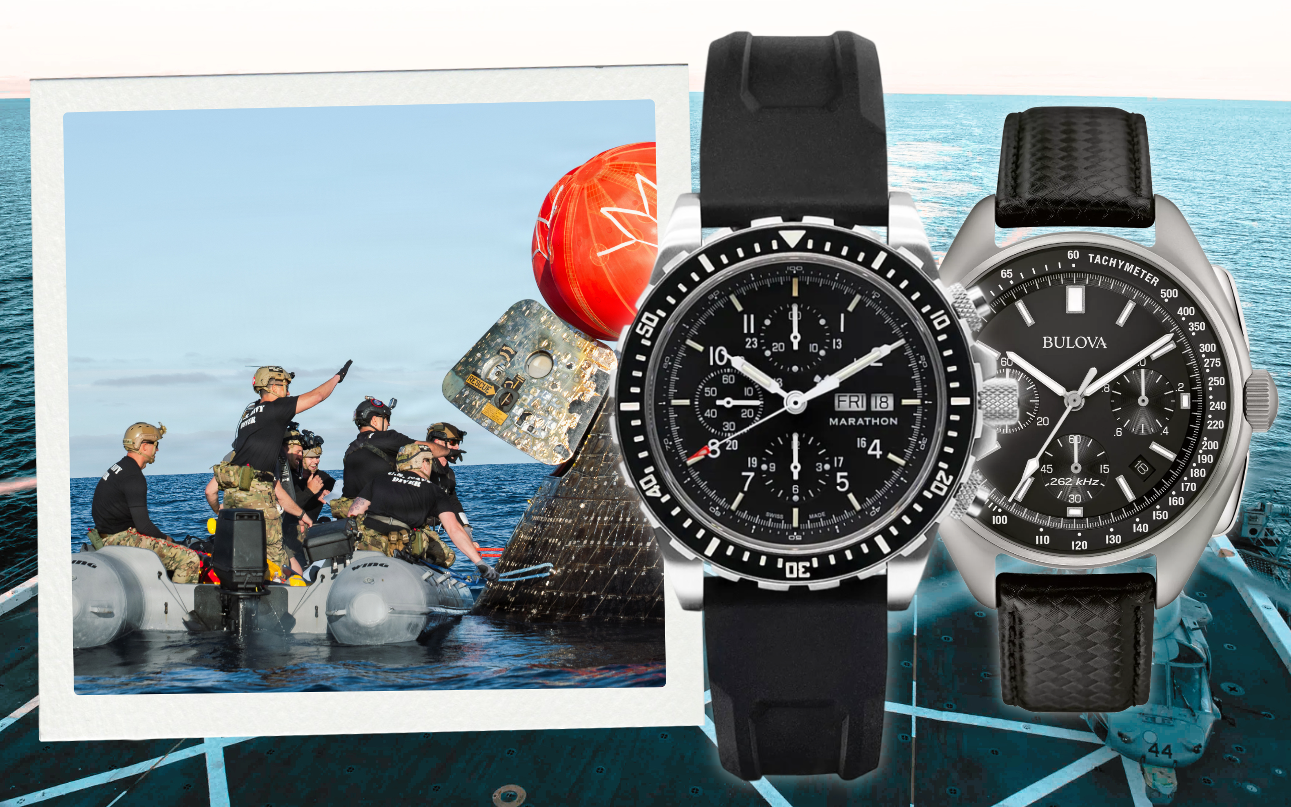 Watches of the Artemis II Recovery Team