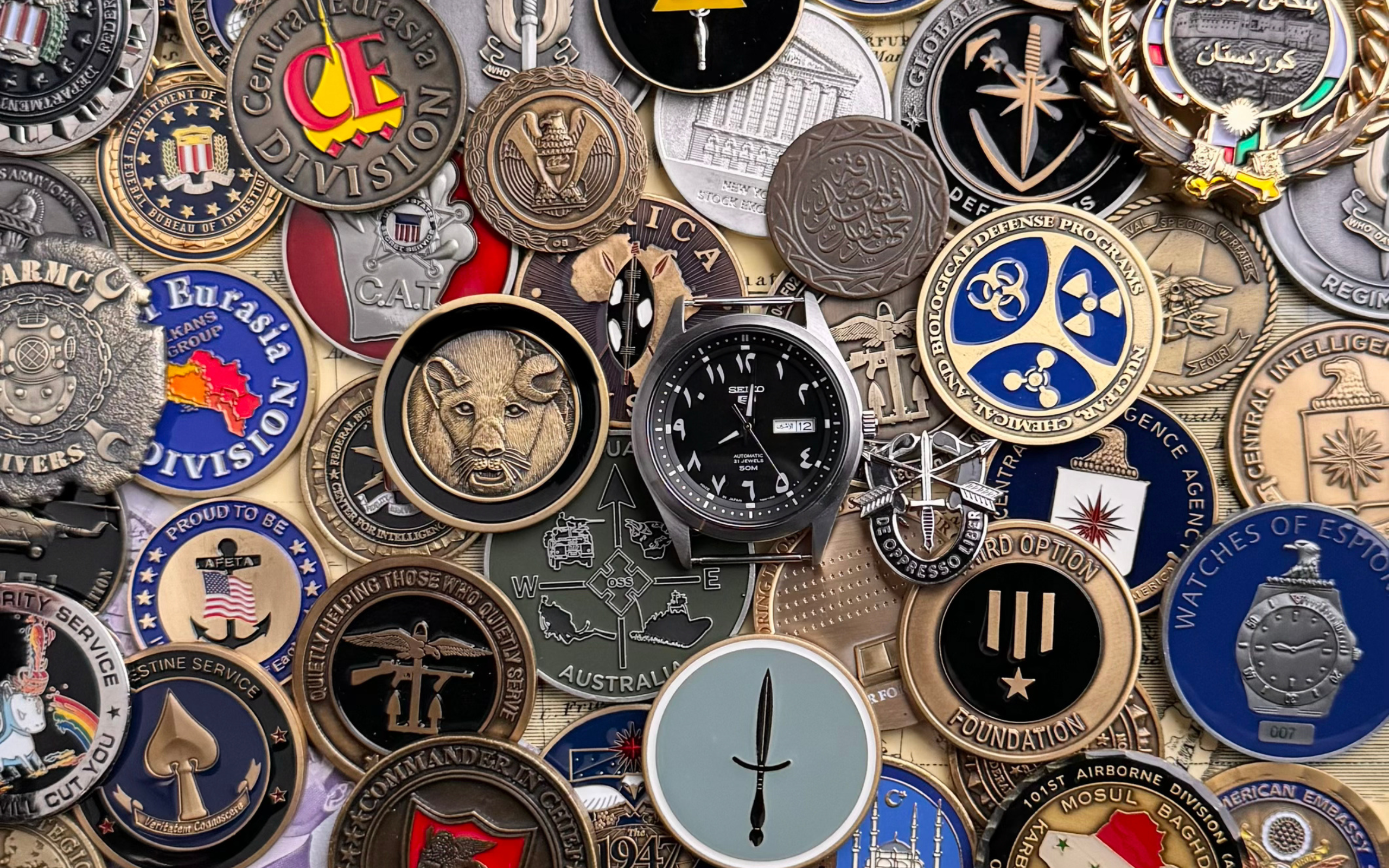 Challenge Coins & Watches - CIA and Military Culture